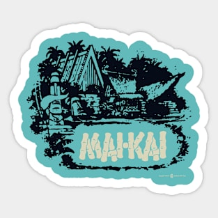 Vintage Retro Mai Kai Tiki Bar Sticker